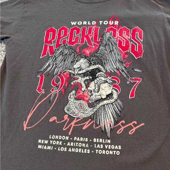 Pretty Little Things Reckless World Tour Graphic Tee - Picture 2 of 4